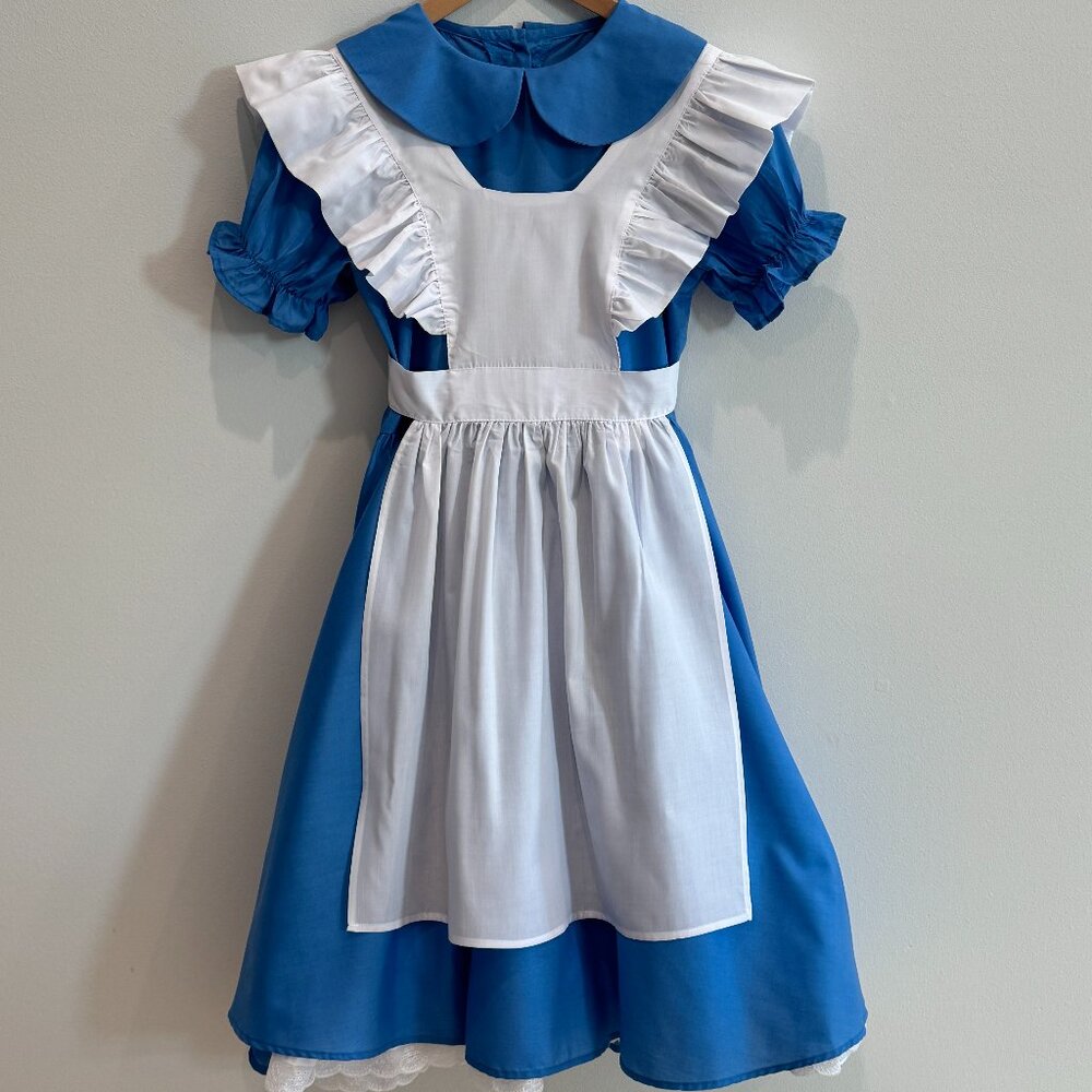 Alice in Wonderland Deluxe Blue & White Alice Dress Halloween Costume XL (16)
